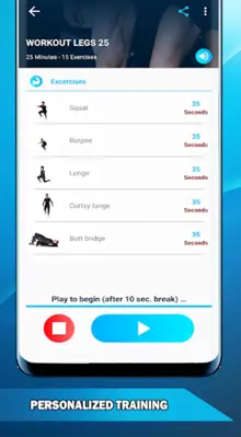 Leg Workouts android App screenshot 0